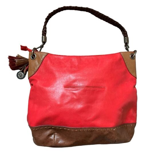 The Sak Alameda Hobo Bag Red Tobacco Brown Leather Purse Shoulder Bag - Picture 3 of 6